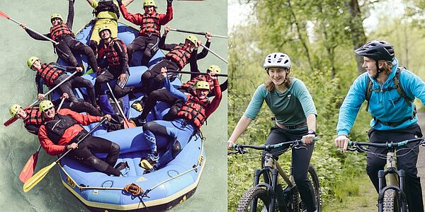 Bike + Raft für Firmen bei München