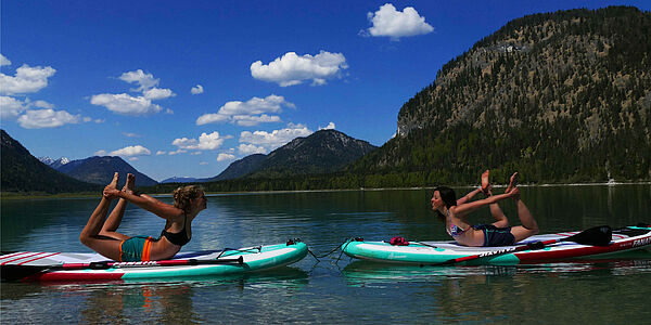 SUP & Yogakurs bei Lenggries in Bayern