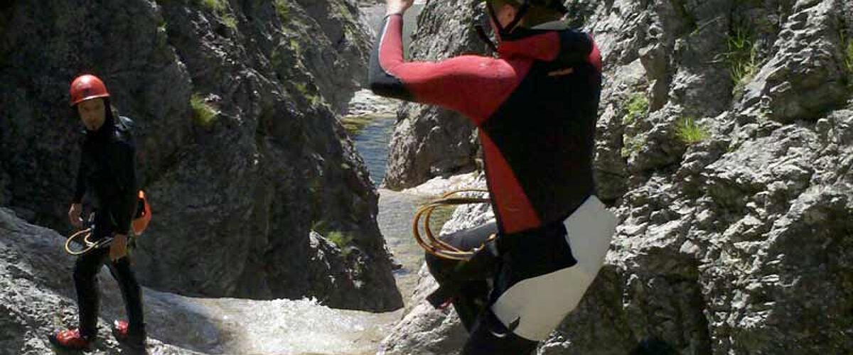 Canyoning in Bayern bei Lenggries