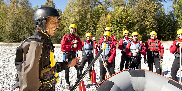 Geogeschichtliche Schlauchboottour auf der Isar