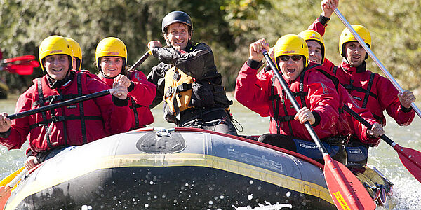 CSR Charity Rafting Event für die Stiftung "Schneekristalle"