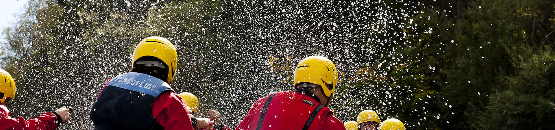 Rafting + Highlandgames für Firmen bei München