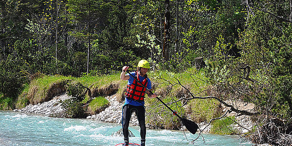 Wildwasser SUP Tour auf der Isar