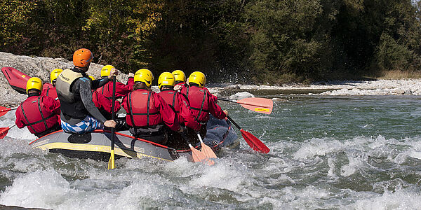 Rafting Isar für Firmen bei München